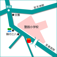 お店付近の地図